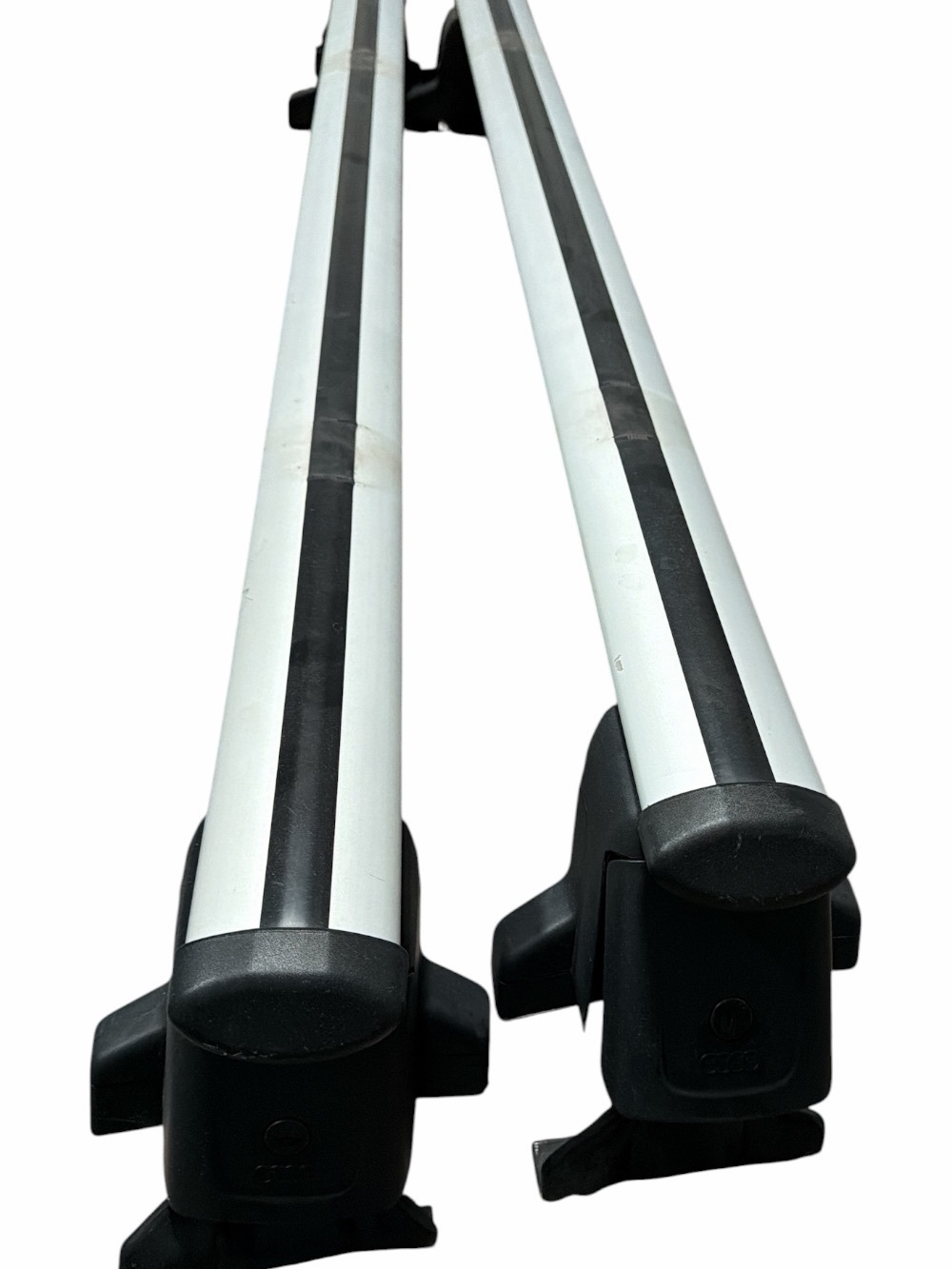 Audi A4  Silver and Black Roof Cross Bars for Vehicle Cargo